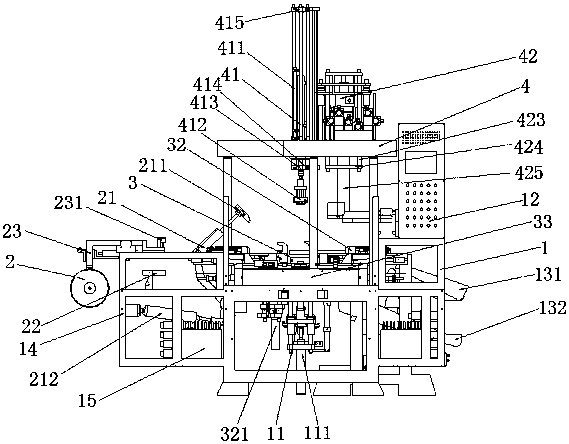 An automatic casting and picking equipment