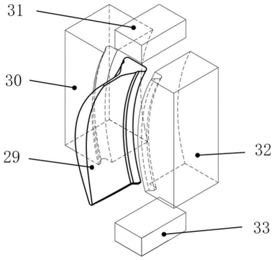 Aeroengine blade ultrasonic rolling enhanced robot processing system and control method