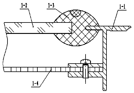 Electromagnetic shielding structure of lighting window of lightweight square cabin