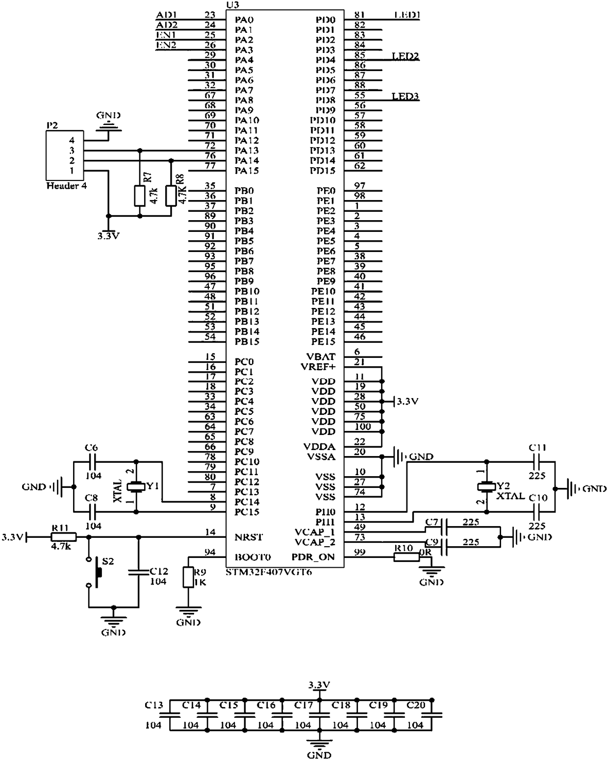 A low power consumption power monitoring circuit