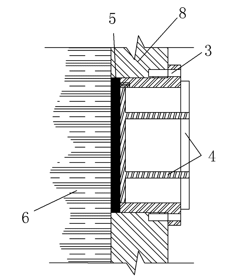 Side cover plate for geotechnical engineering physical model test