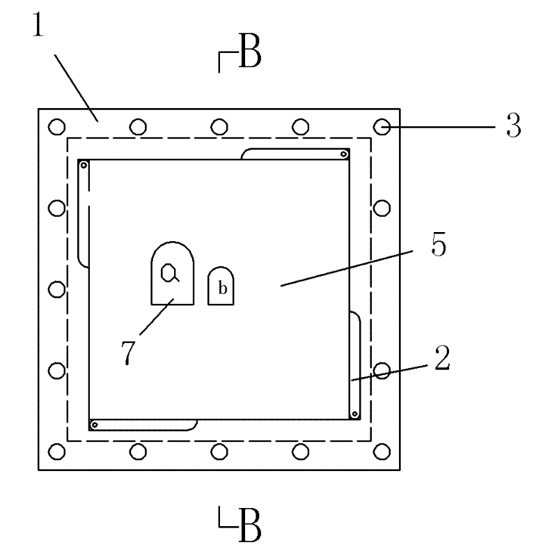 Side cover plate for geotechnical engineering physical model test