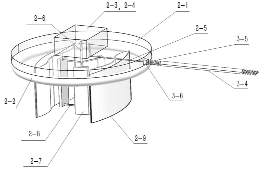 Wind energy and tidal current energy coupled power generation method and system based on offshore horizontal axis wind turbine platform