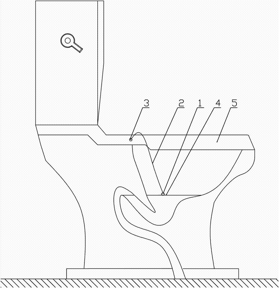 Anti-spattering film for closestool