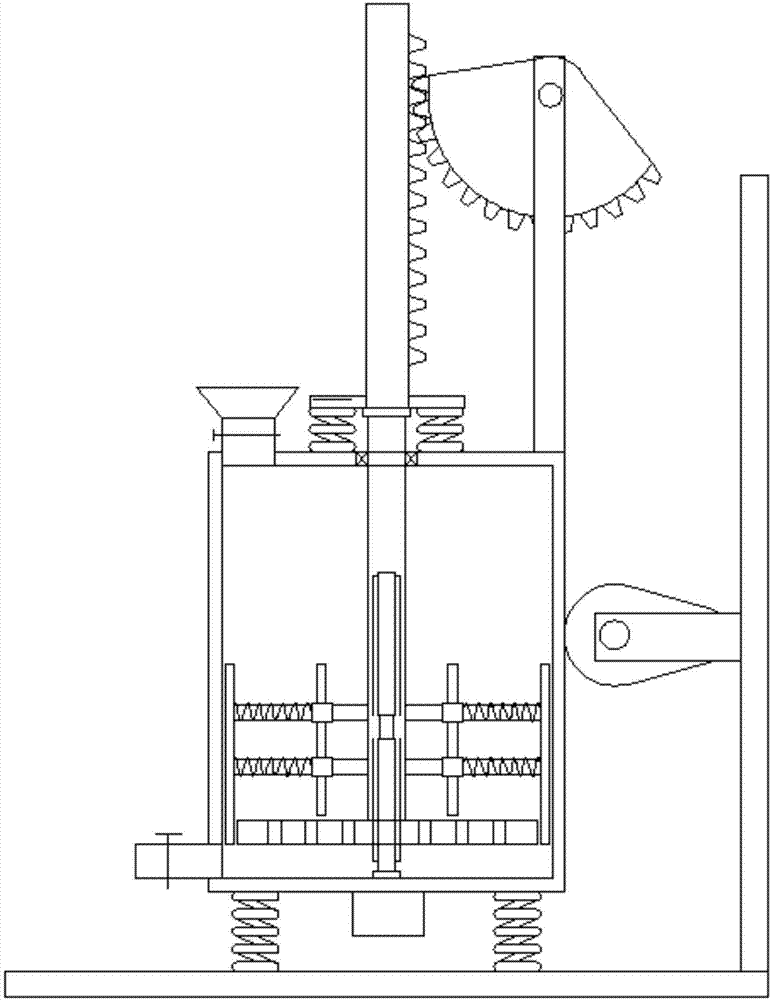 Device for uniformly stirring and mixing coating for buildings