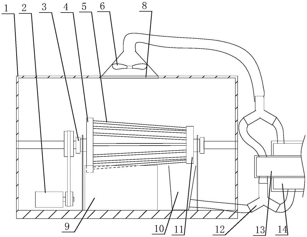 Evaporative condenser