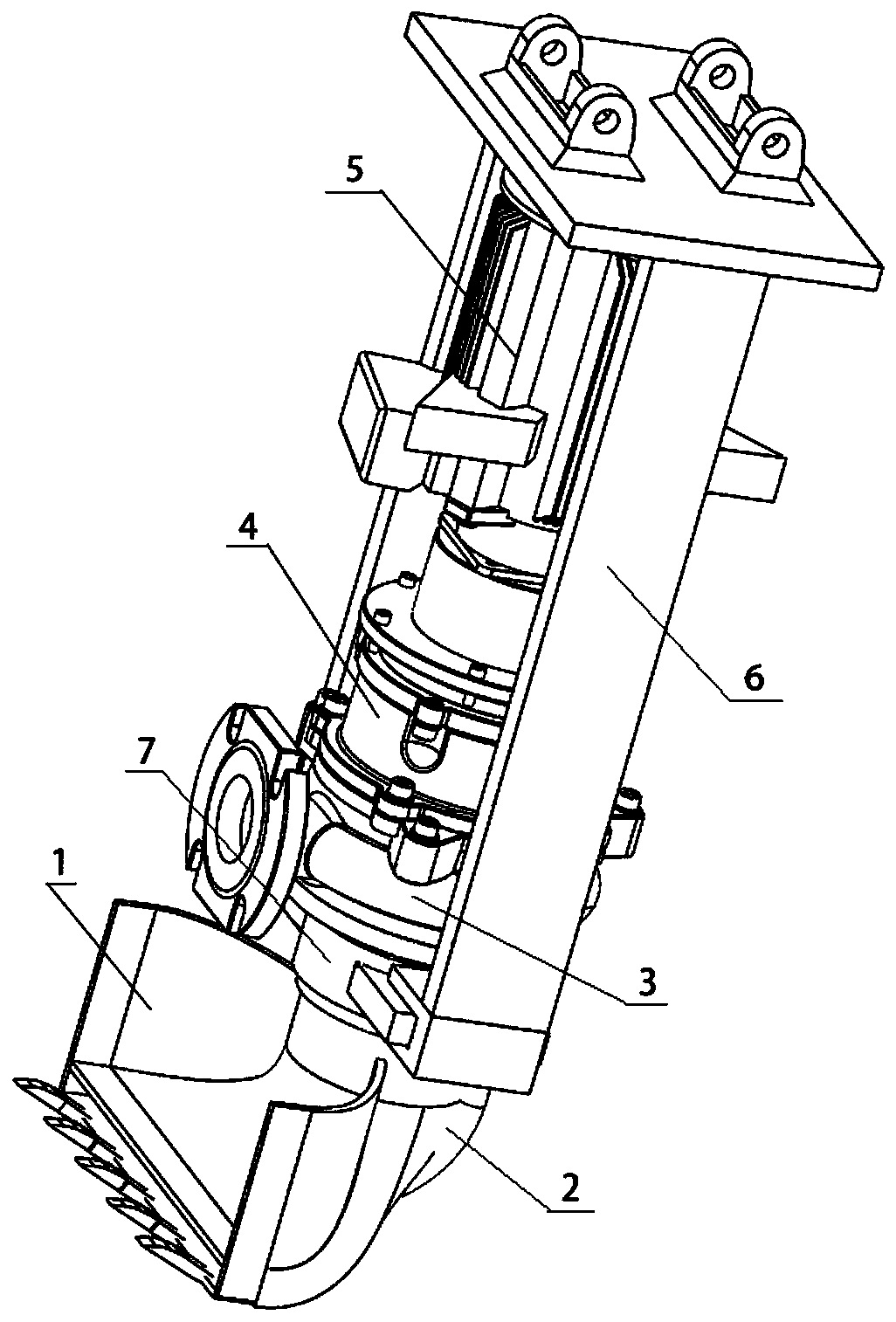 Integrated high-pressure anti-blocking sucking, flushing and digging dredging equipment