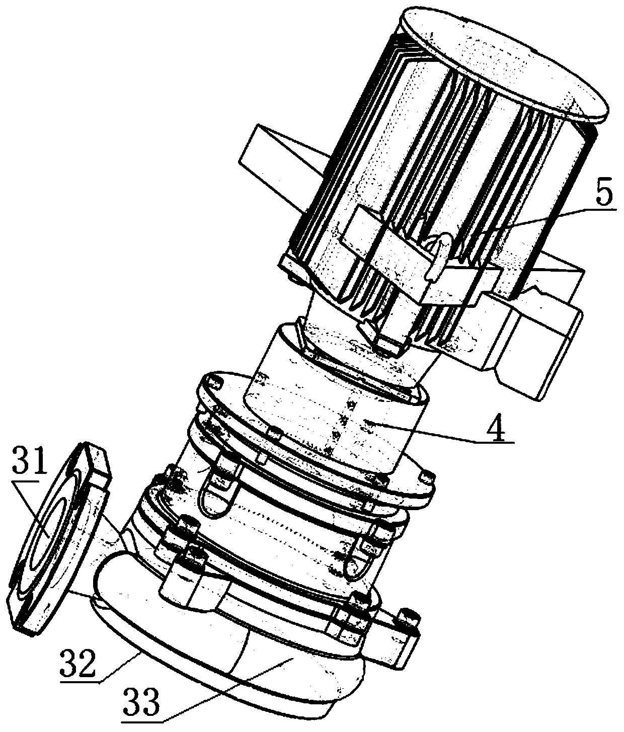 Integrated high-pressure anti-blocking sucking, flushing and digging dredging equipment