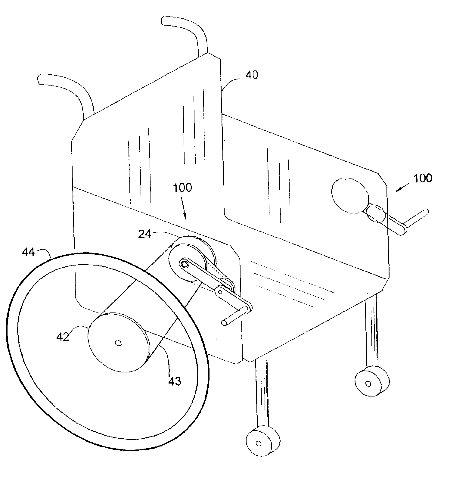 Wheelchair propulsive mechanism