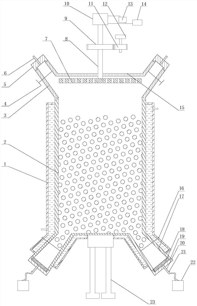 A kind of supercritical extraction kettle capable of continuous feeding and discharging and extraction method