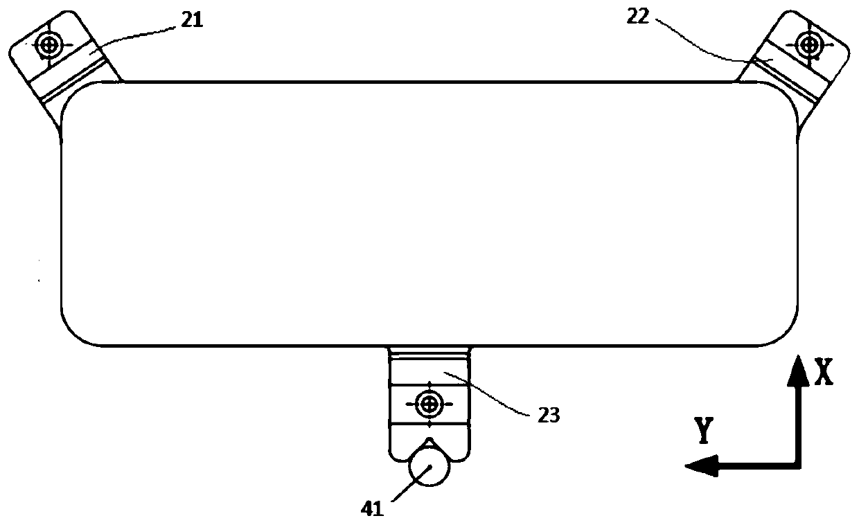 Off-axis metal reflector capable of being quickly positioned and processing method thereof