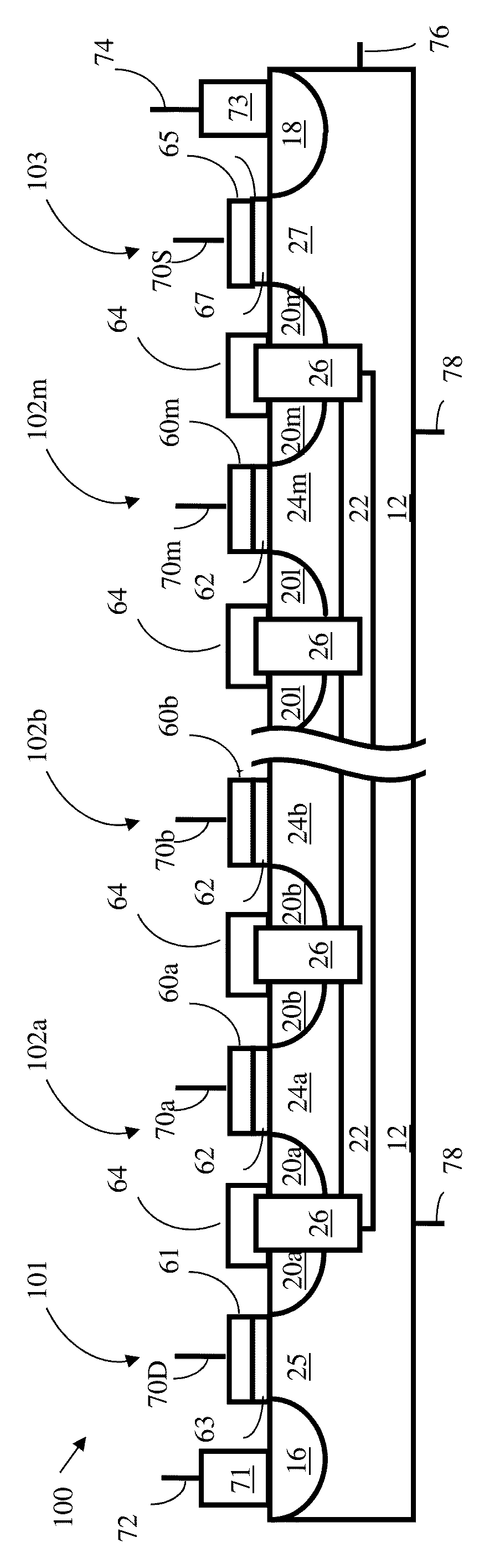 NAND String Utilizing Floating Body Memory Cell