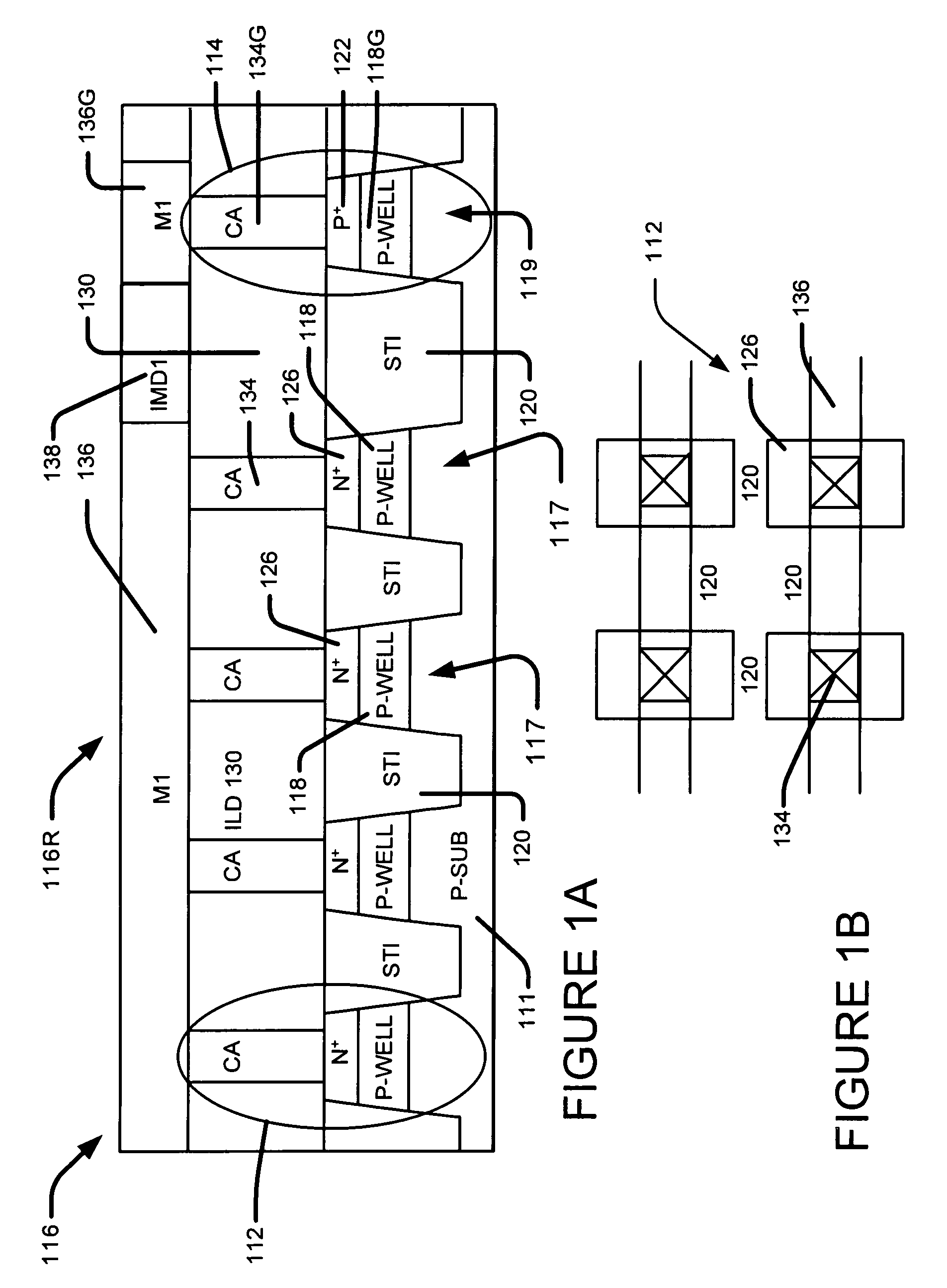 E-beam inspection structure for leakage analysis