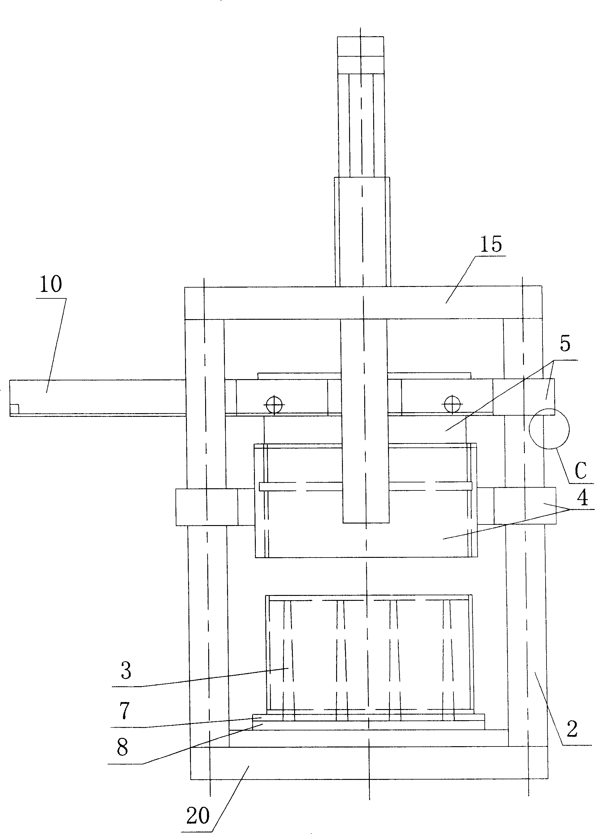 Producer of light hollow partition plate with four-sides tongue