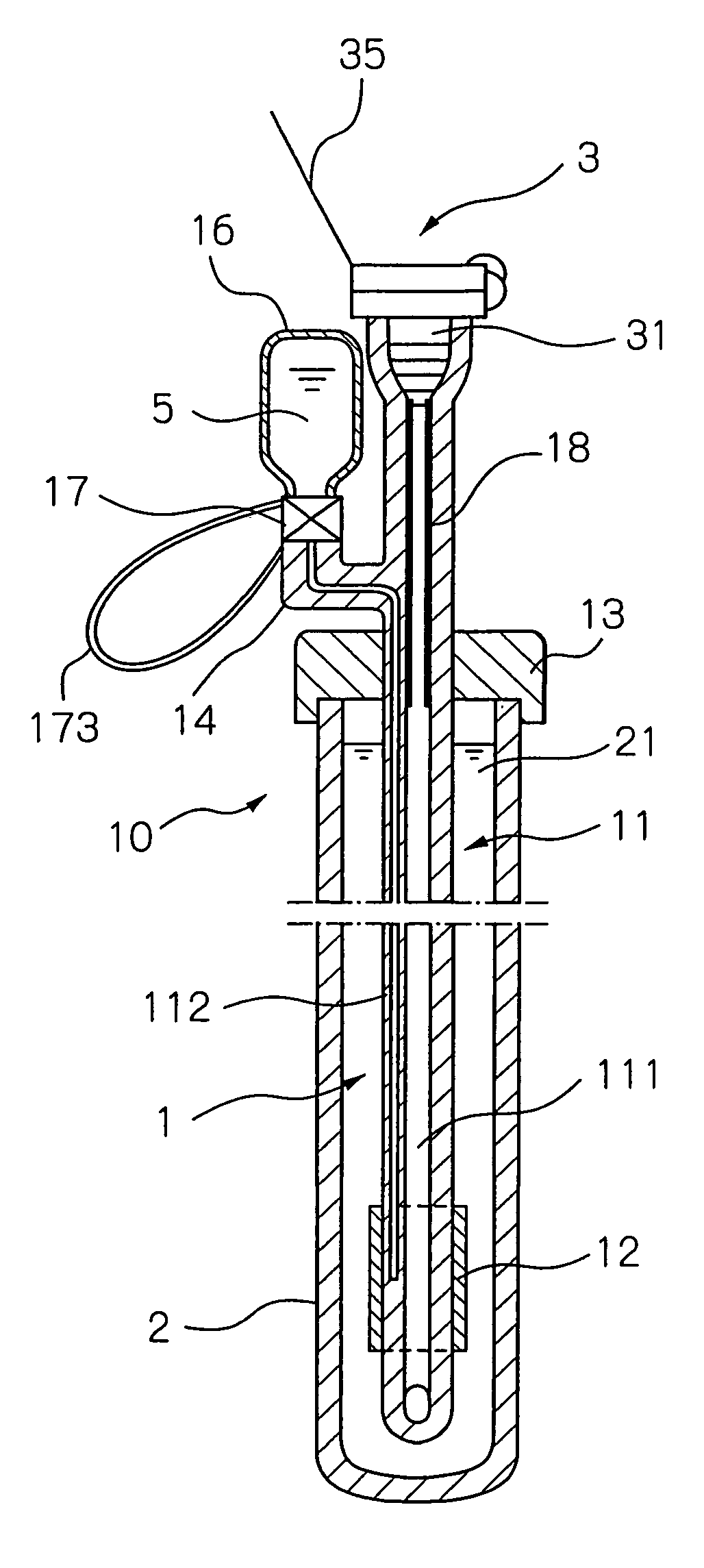 Intermittent urethra self-retaining catheter set