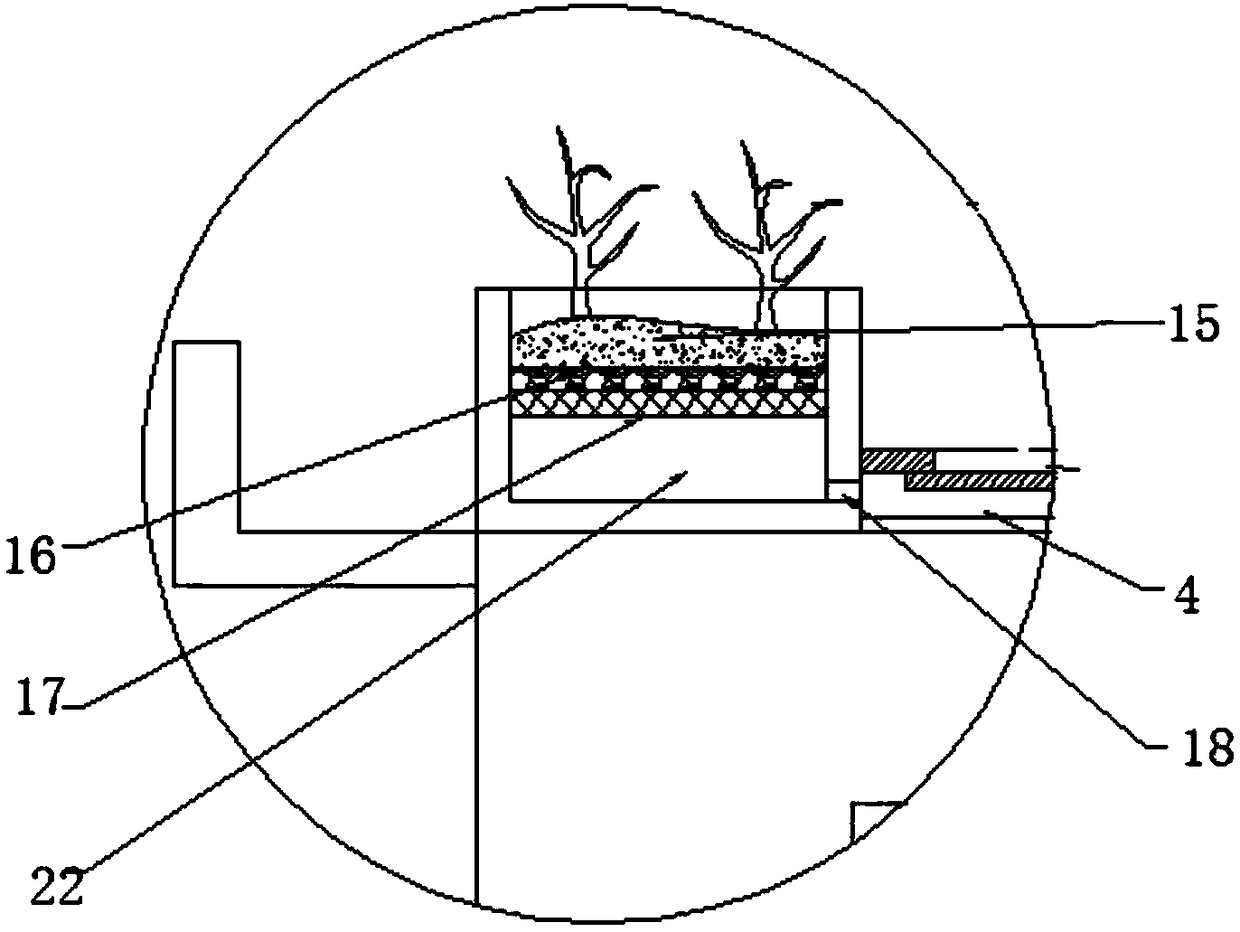 Self-treatment recycling system for domestic wastewater in buildings