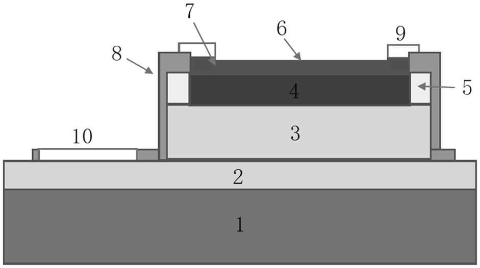 Same-side electrode InGaAs backlight monitoring detector and manufacturing method thereof