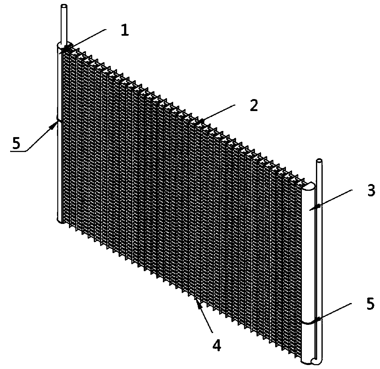 Small-channel parallel pipeline heat exchanger with fins and calculation method