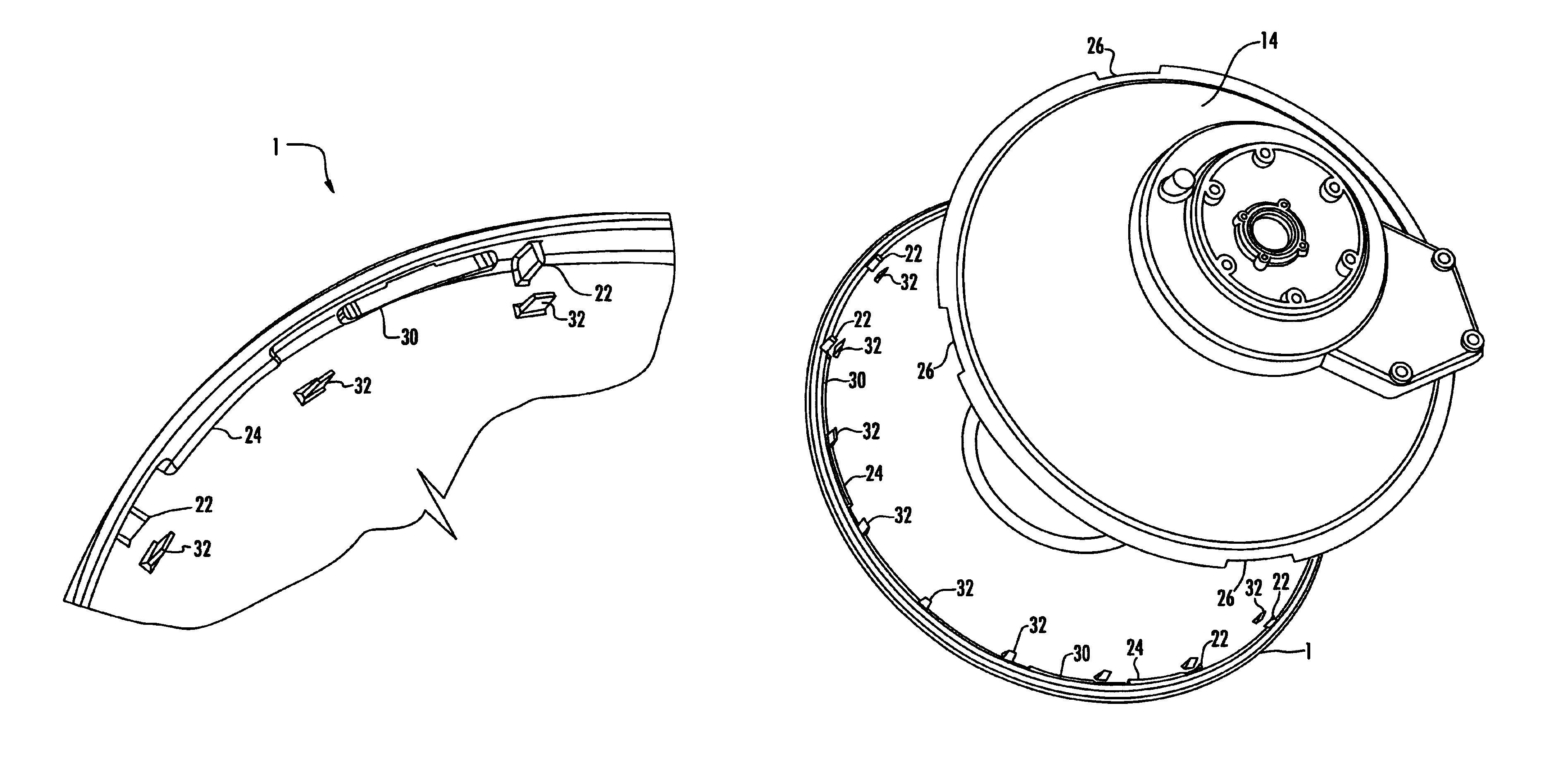 Dual radius twist lock radome and reflector antenna for radome