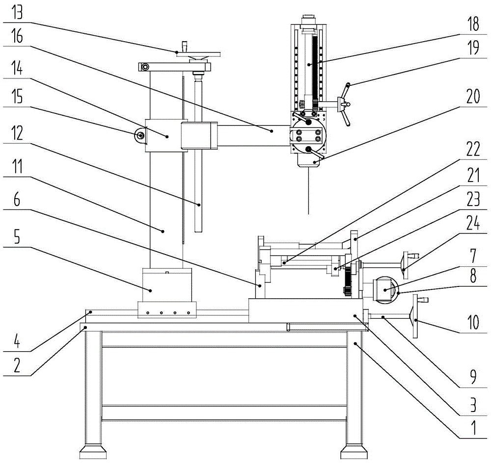 Pattern block air hole drilling machine