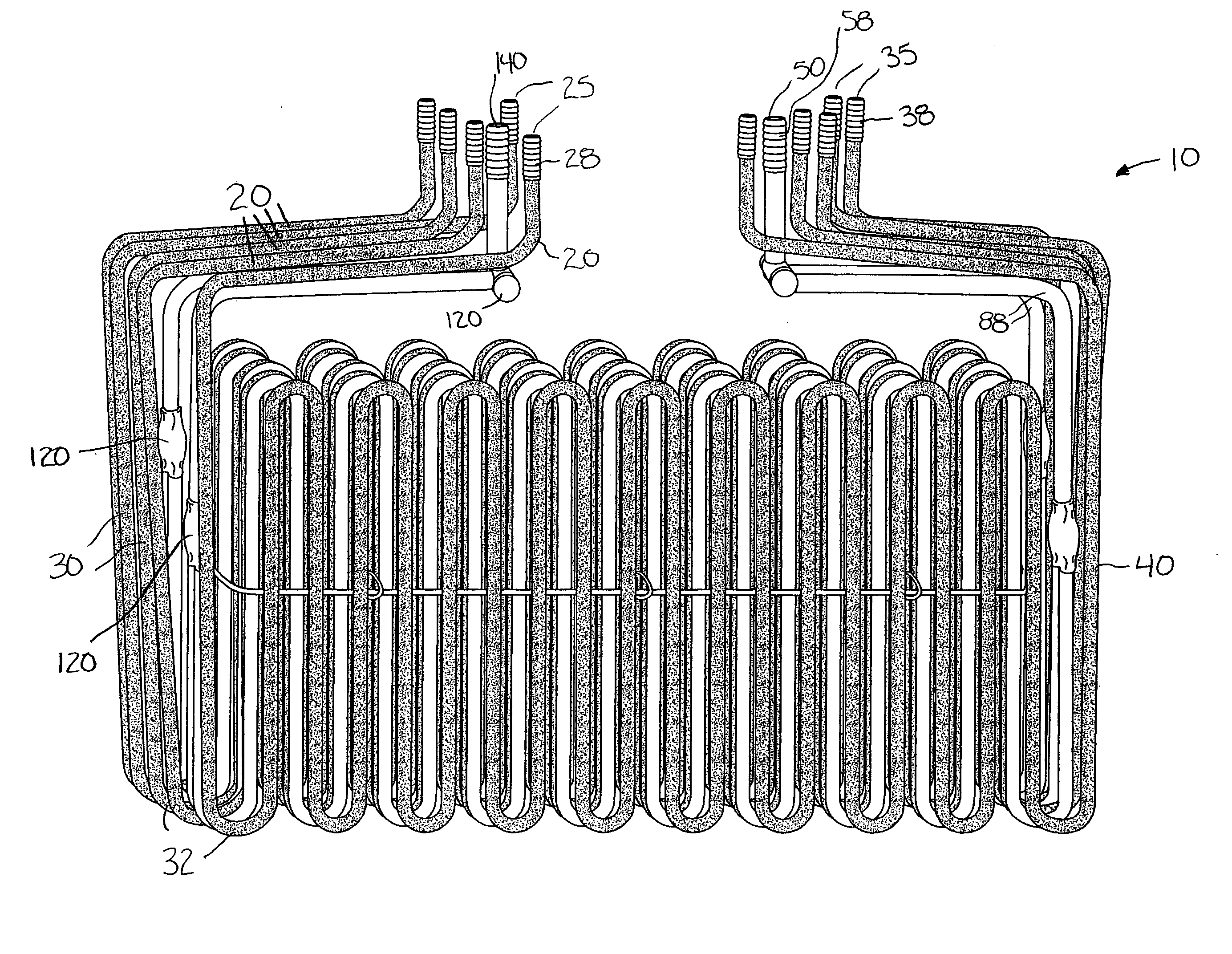 Cold plate for beer dispensing tower