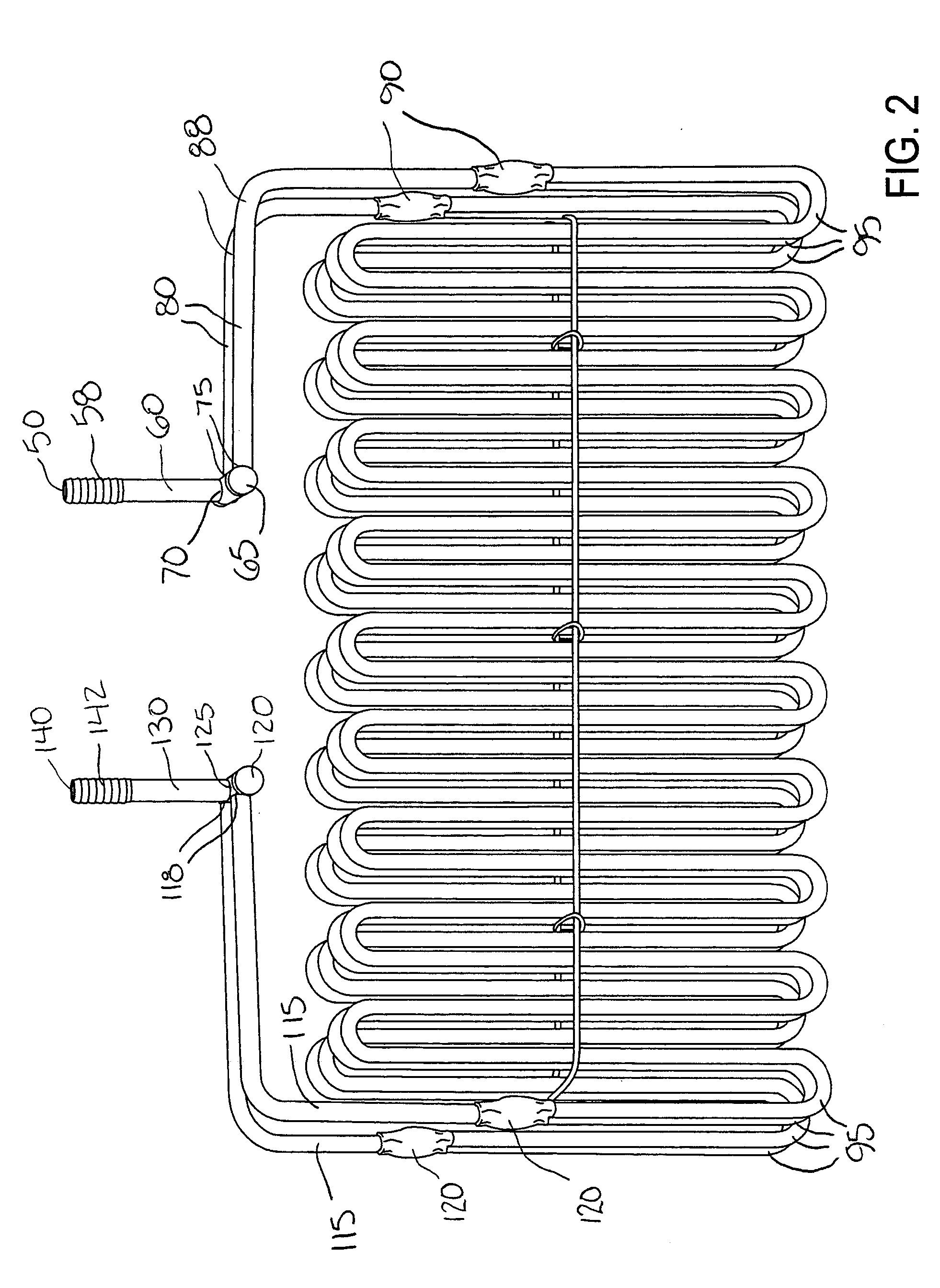 Cold plate for beer dispensing tower