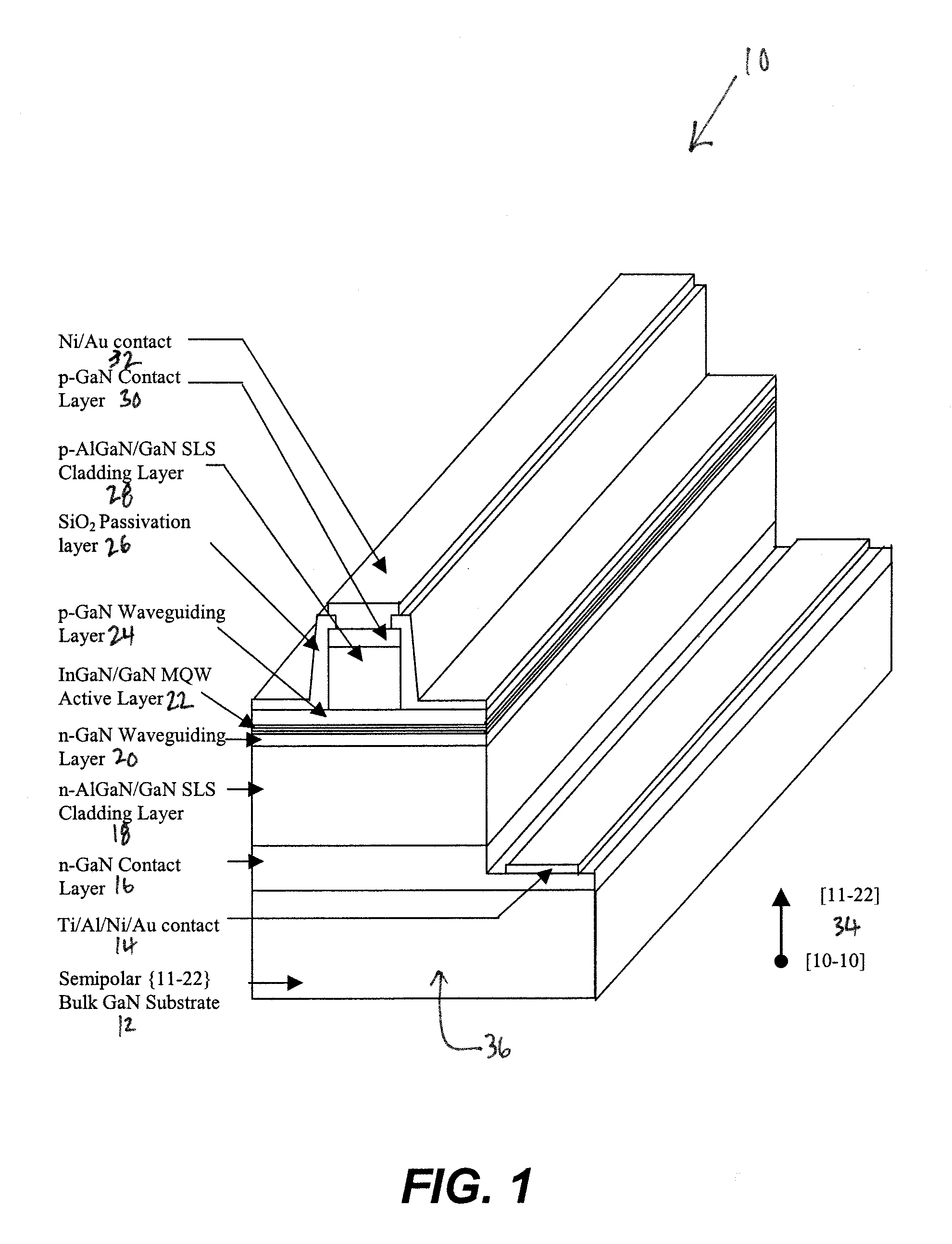 CLEAVED FACET (Ga,Al,In)N EDGE-EMITTING LASER DIODES GROWN ON SEMIPOLAR BULK GALLIUM NITRIDE SUBSTRATES