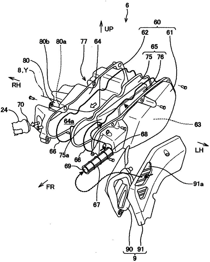 Air filter mechanism for small-sized vehicle