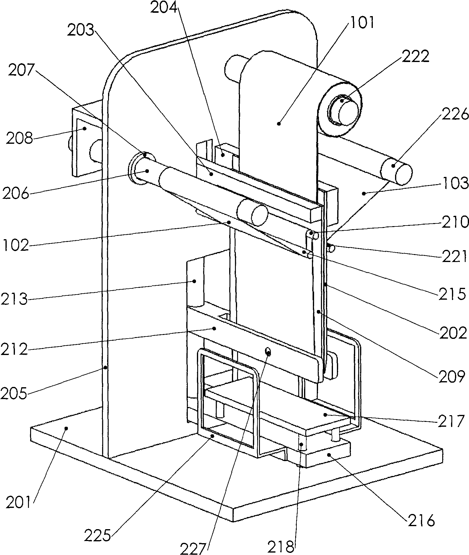 Method and device for pasting book labels, and label band used thereby