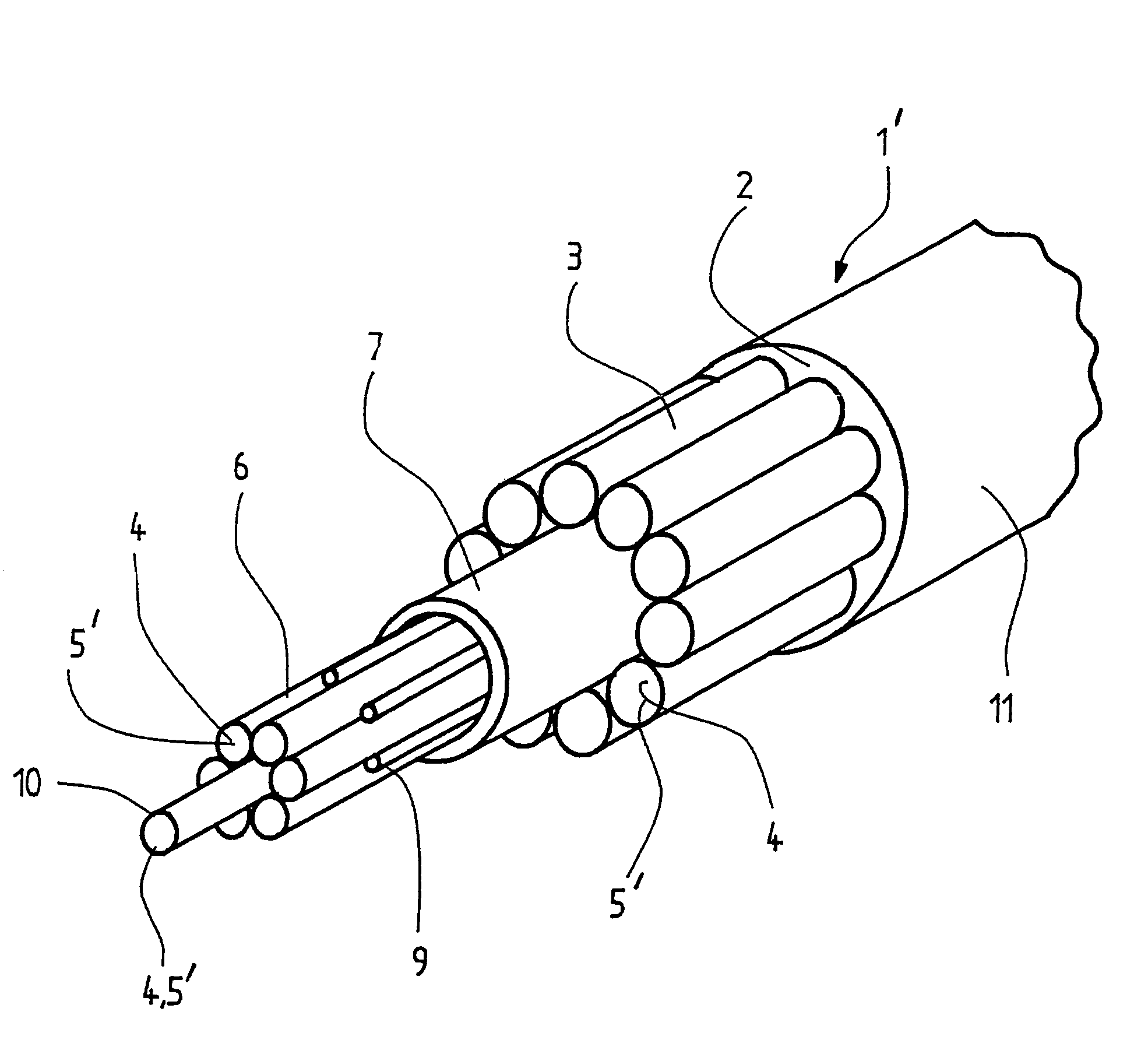 Reinforced synthetic cable for elevators