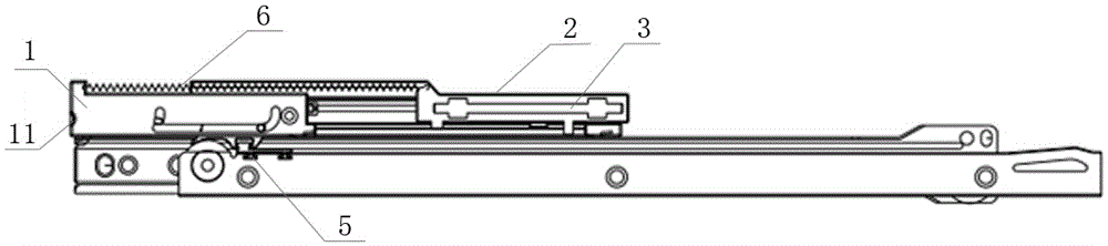 Bearing buffering bottom mounting sliding rail