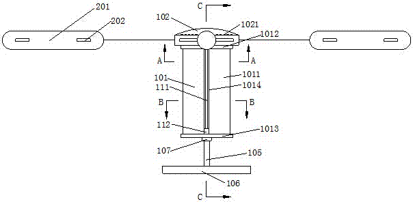 A controllable attitude wave power generation device based on a linear generator