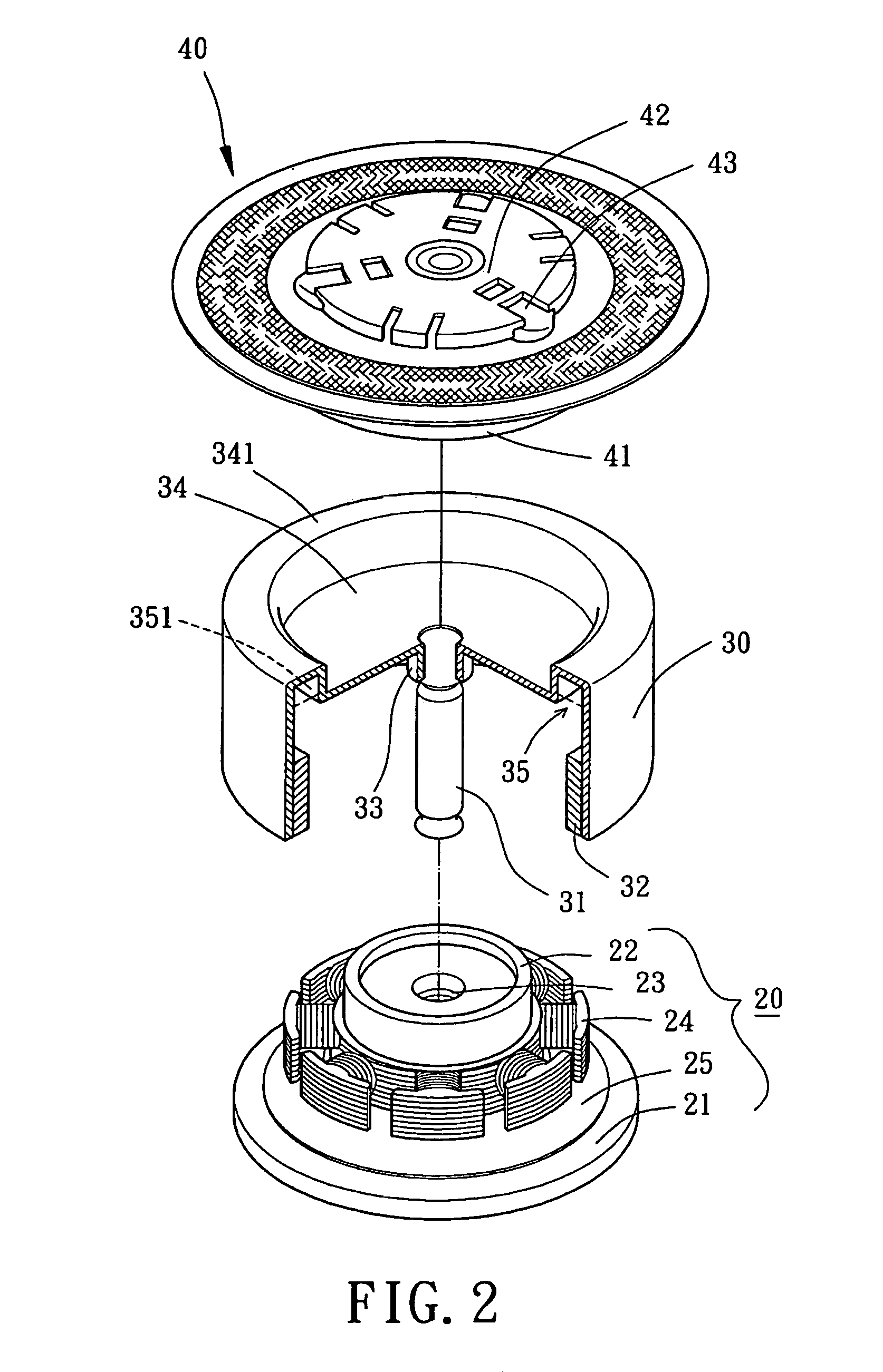 Brushless DC motor with tray coupling structure