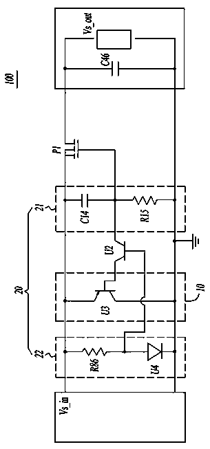 Slow start circuit and optical module with same