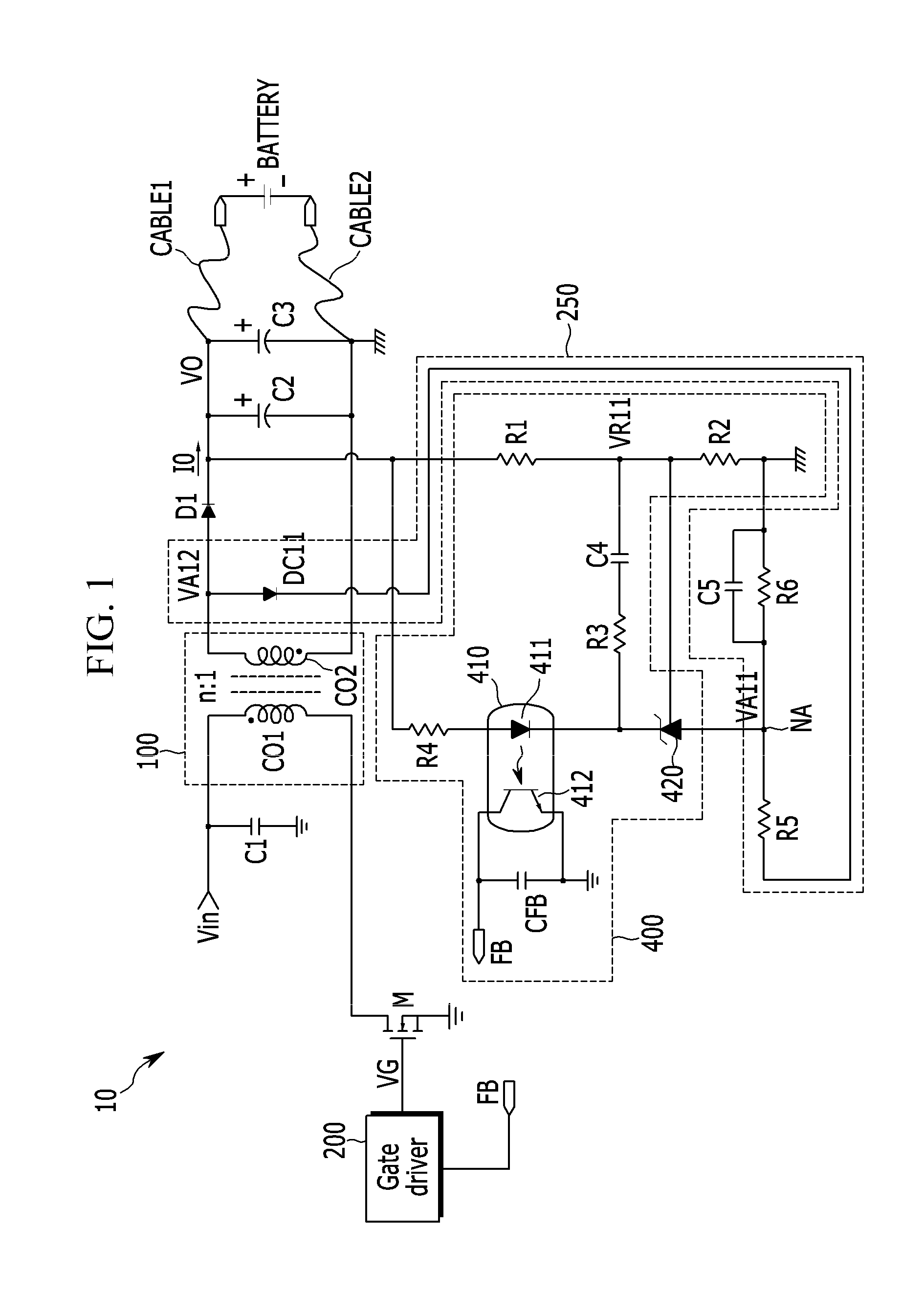 Cable compensation circuit