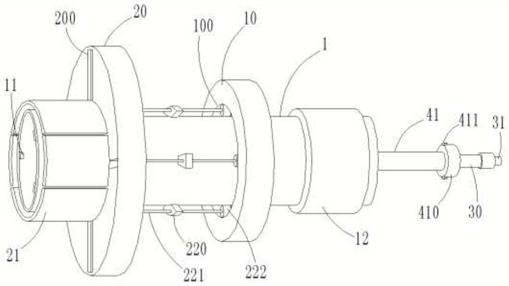 Uterine curettage device for gynaecology and obstetrics