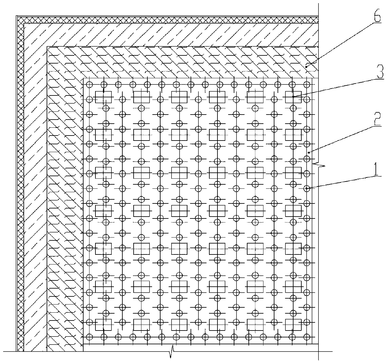 Embedded installation method for heating furnace top energy-saving thermal radiation body