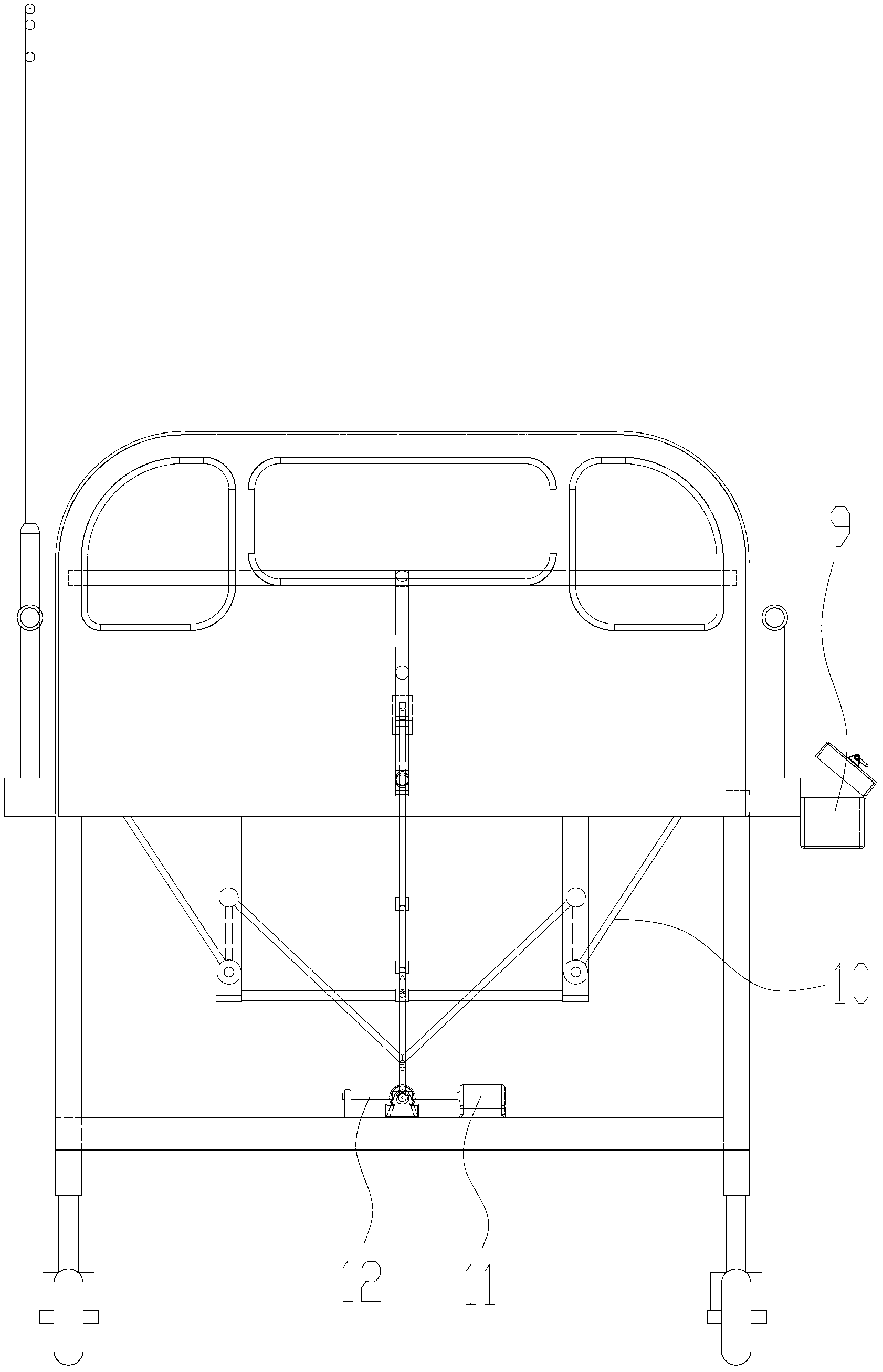 Multifunctional medical hospital bed