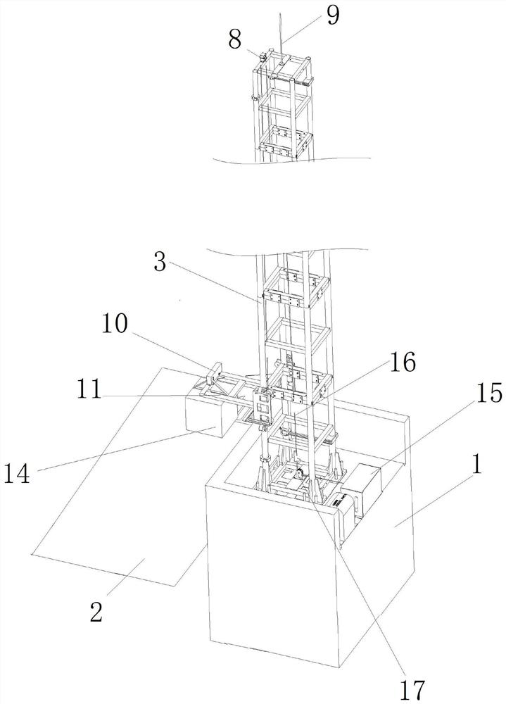 Drop test frame for testing safety performance of detonator explosive