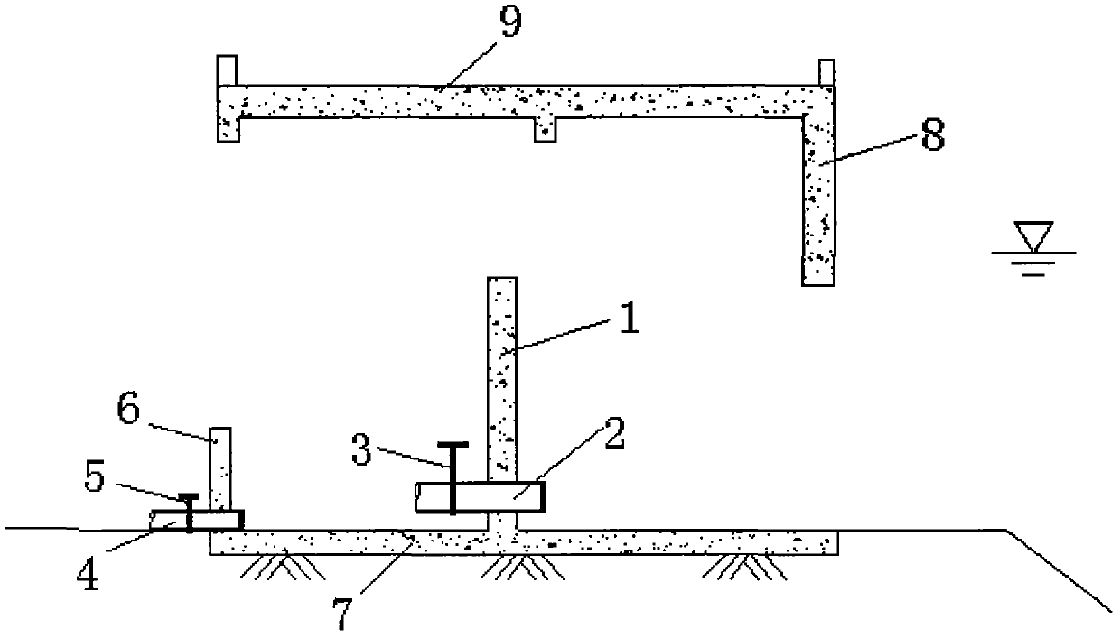 Overflow water drainage integral type sluice weir