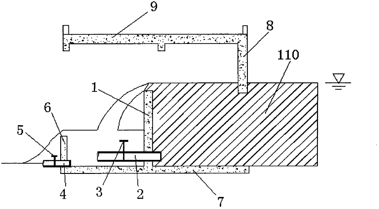 Overflow water drainage integral type sluice weir