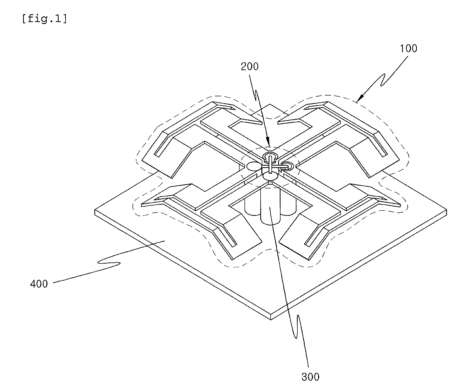 Bent folded dipole antenna for reducing beam width difference