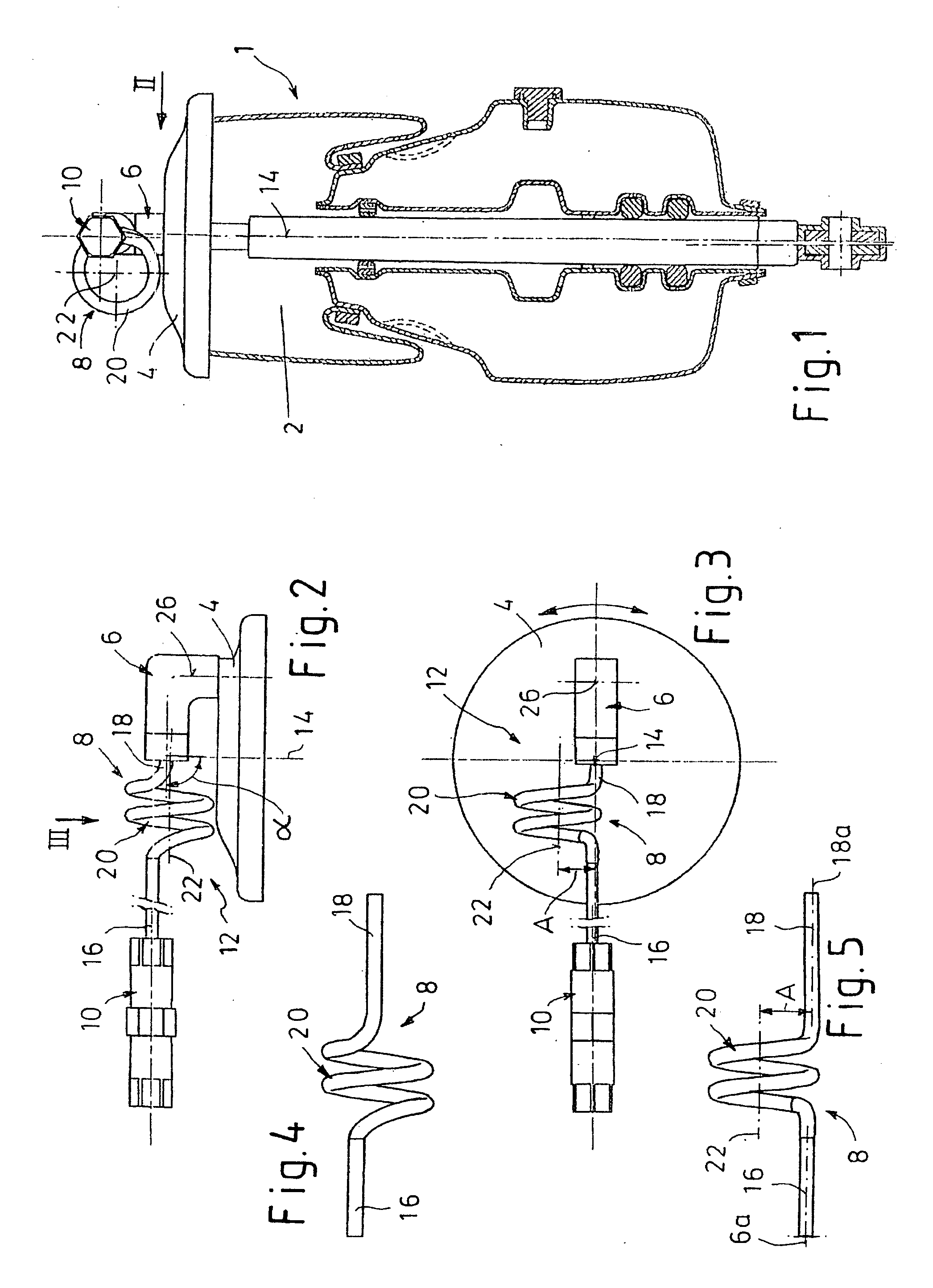 Pressure Medium Connector Unit for a Vehicle Gas Spring