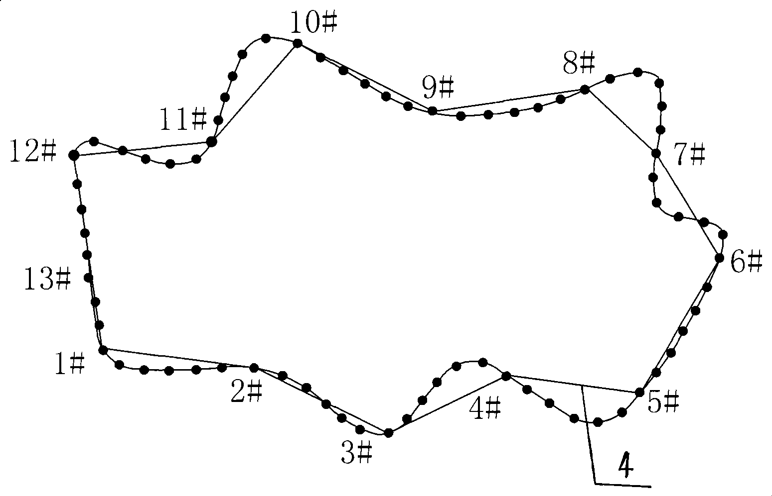 Porous material pore space boundary extracting and quantization method