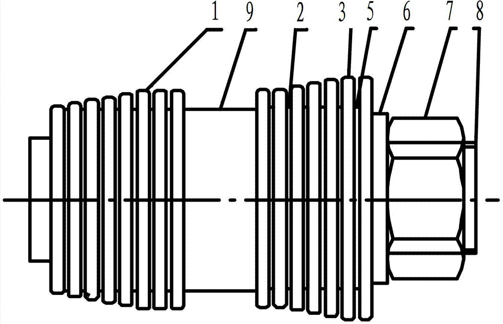 Combined cutting tool for processing finned tube