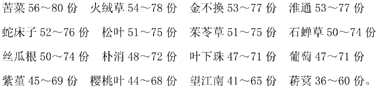 Traditional Chinese medicine preparation for treating appendicitis and preparation method thereof