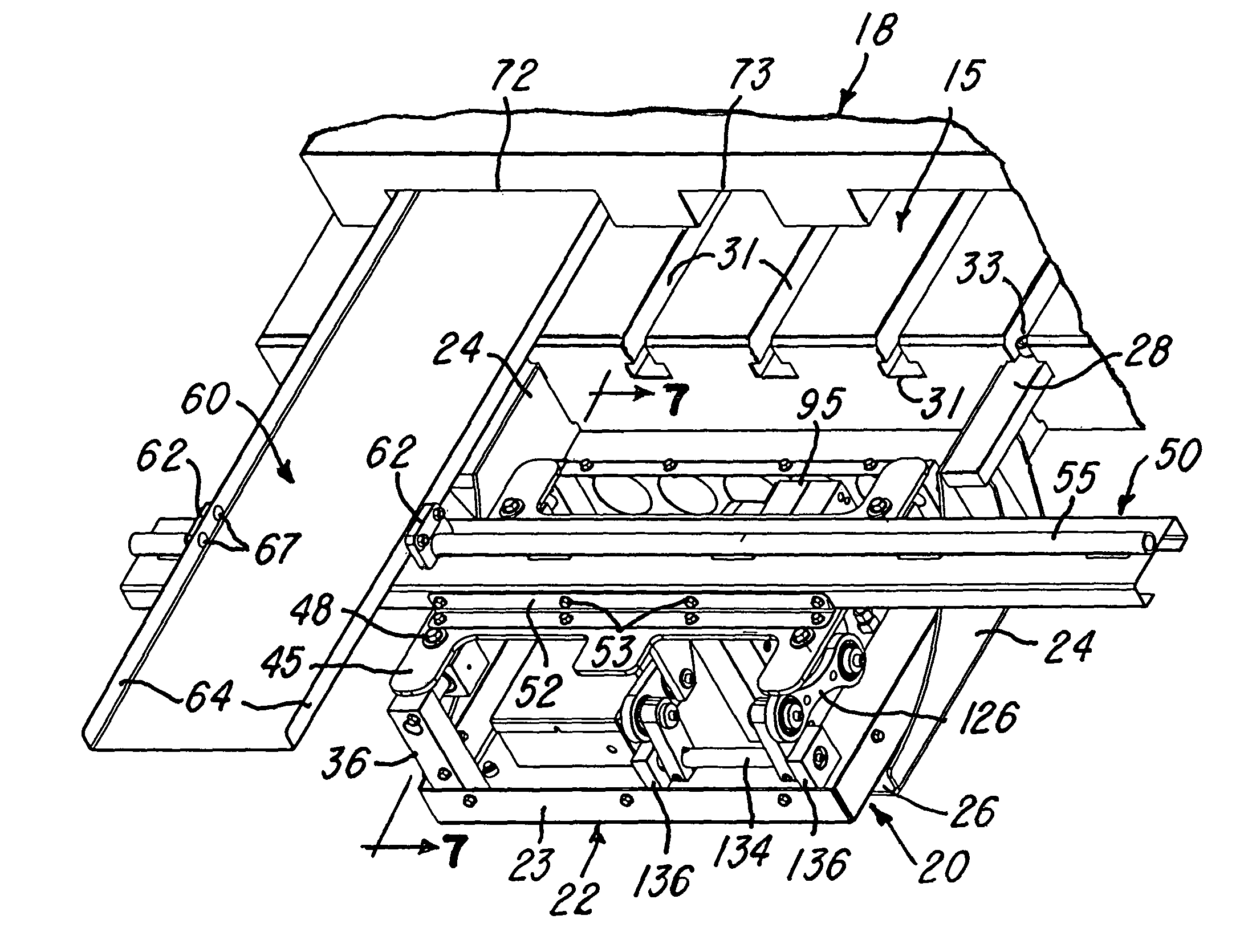 Shaker conveyor with elliptical gear drive system