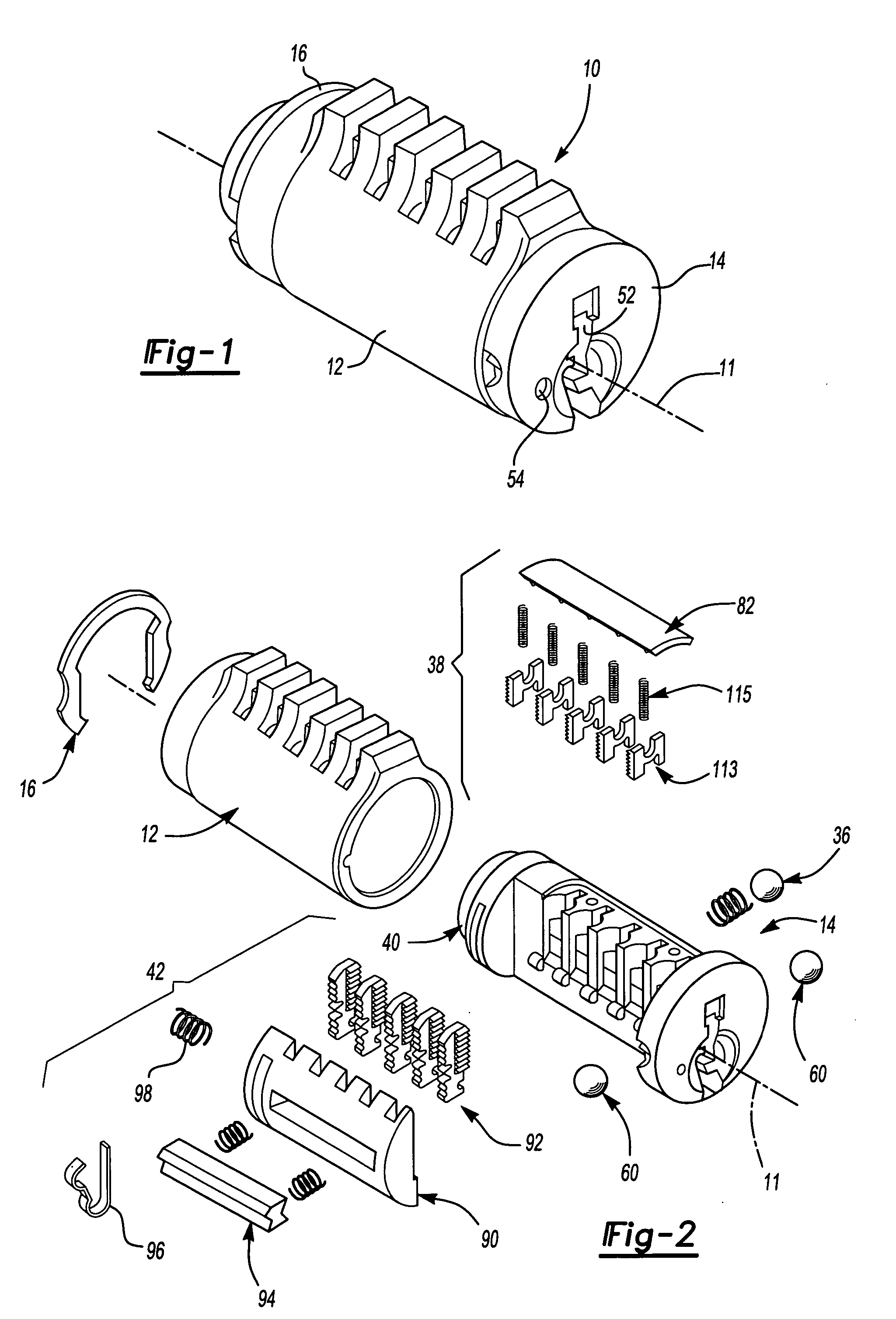 Re-keyable lock assembly