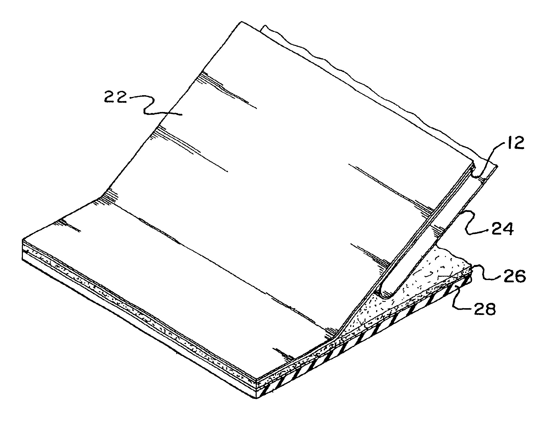 Dimensionally stable adhesive floor covering system