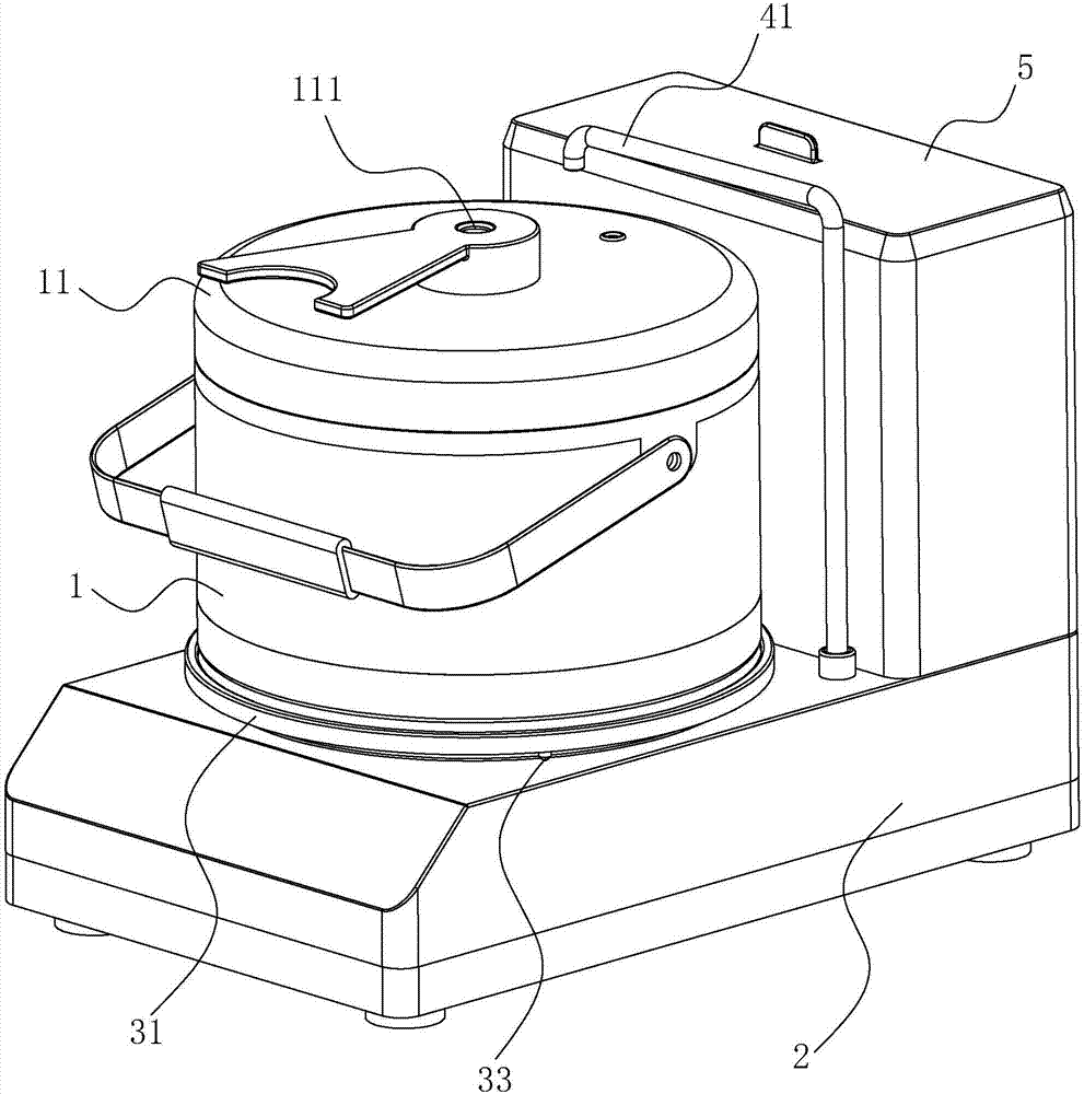 Split automatic water adding rice cooker